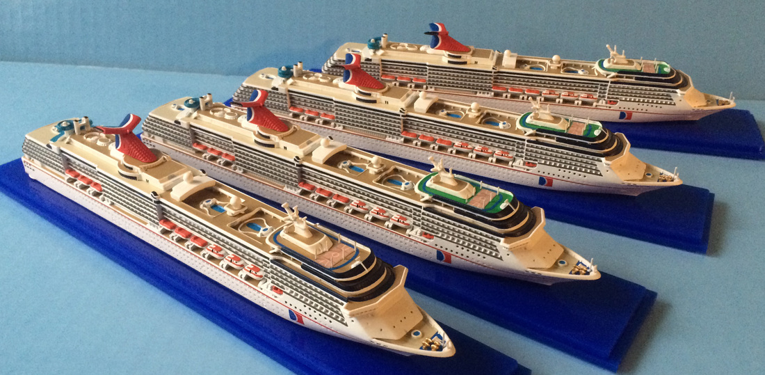 Picture carnival Spirit, pride, legend, Miracle cruise ship models 1250 scale,  by Scherbak