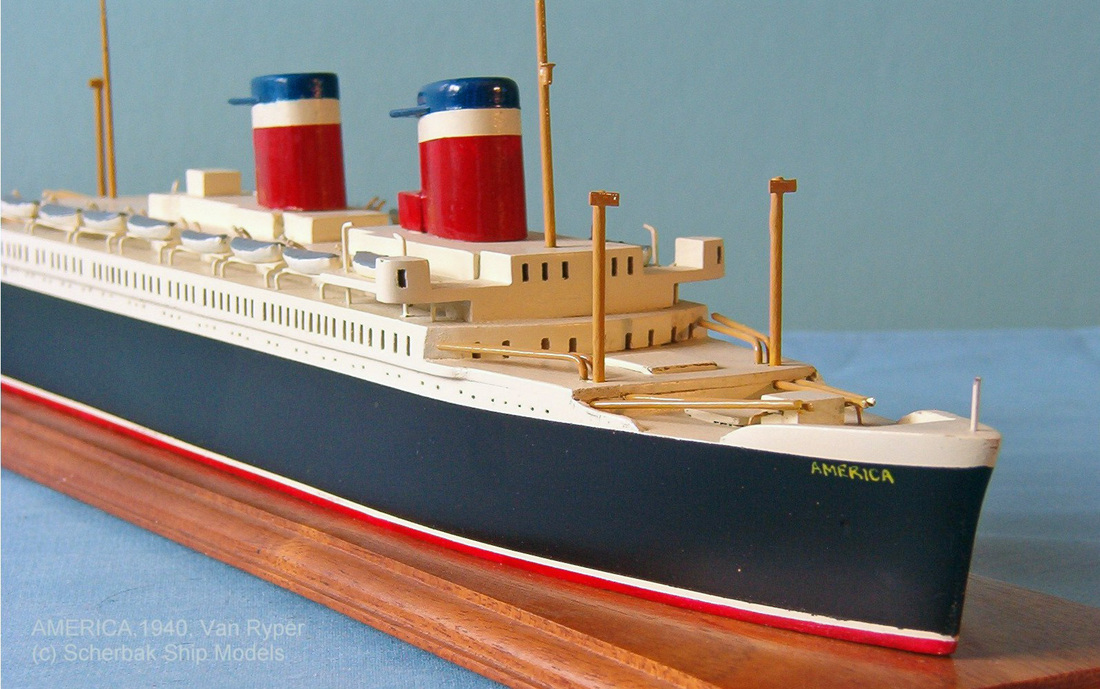 Antique ship models by Bassett Lowke, Van Rypper, Richard Wagner, ID style 
