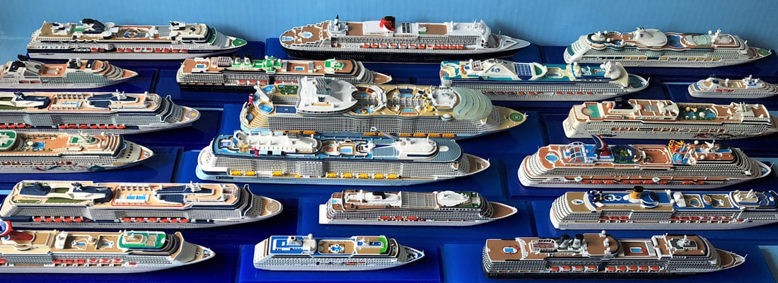 Collector's Series cruise ship models 1:1250 scale by Scherbak