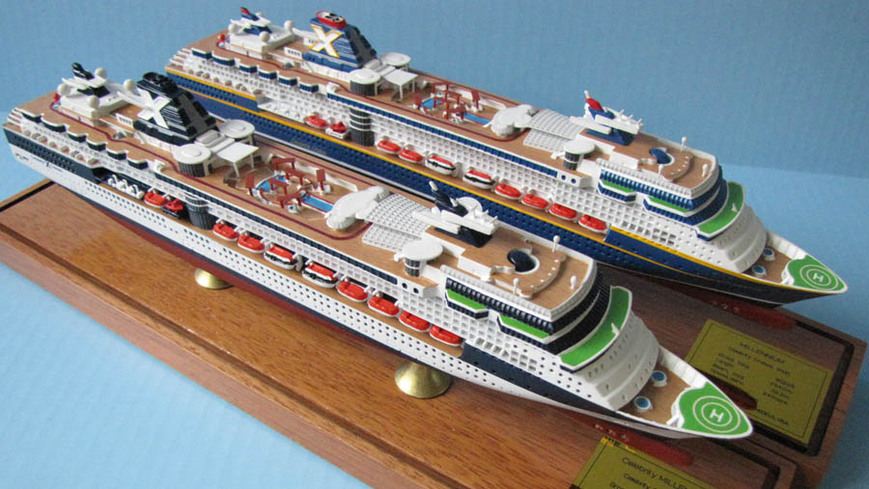 Celebrity Millennium class cruise ship models by Scherbak Picture