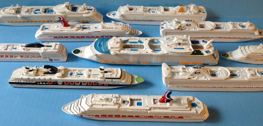 Souvenir Series cruise ship models 1:1250 scale by Scherbak - SCHERBAK