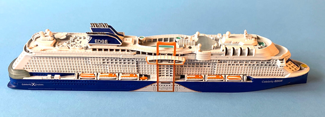 Celebrity Edge cruise ship model 1:1250 scale , by Scherbak