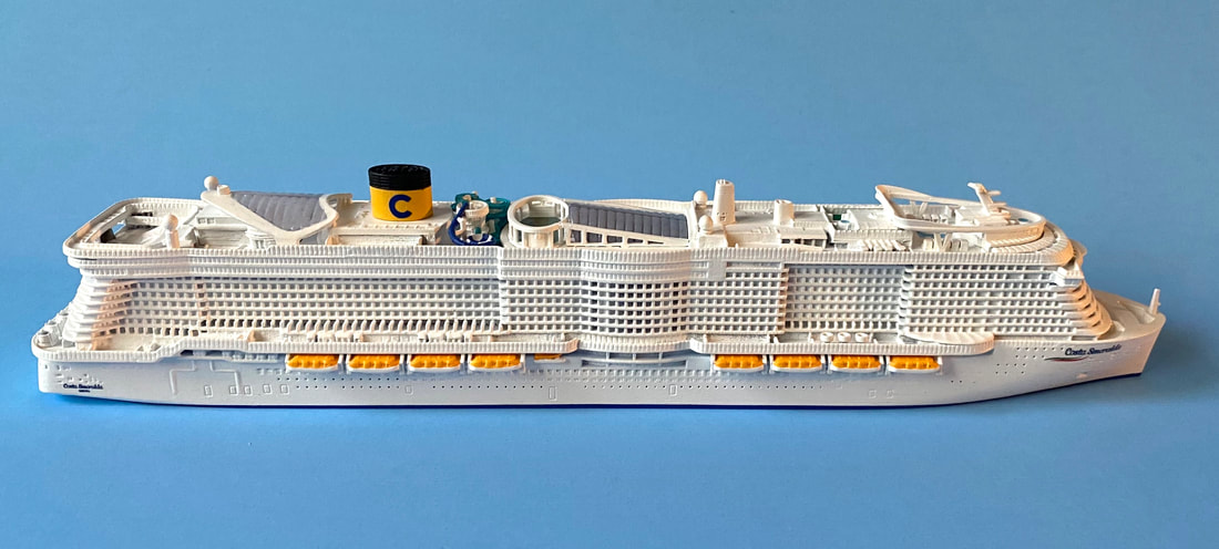 Costa Smeralda cruise ship model 1:1250 scale by Scherbak Picture