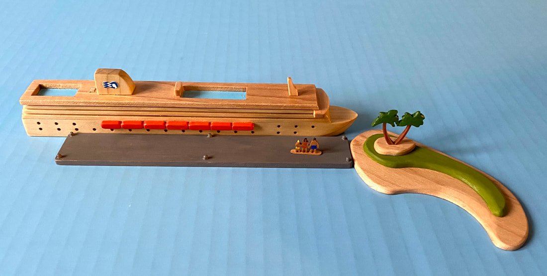 Princess Cruise ship wooden toy boat by ScherbaK