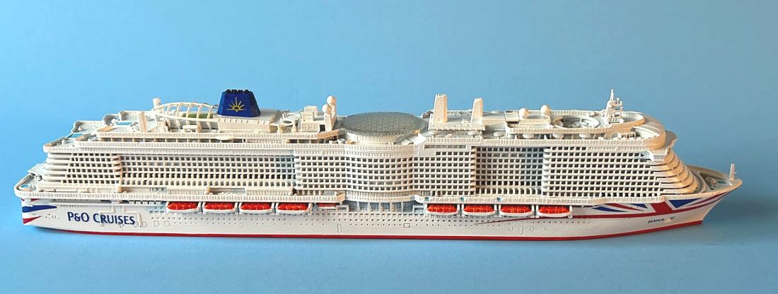 P&O IONA cruise ship model 1:1250 scale by Scherbak