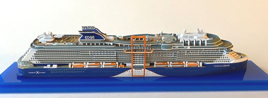 Celebrity Edge, Apex cruise ship model 1:1250 scale by ScherbakPicture