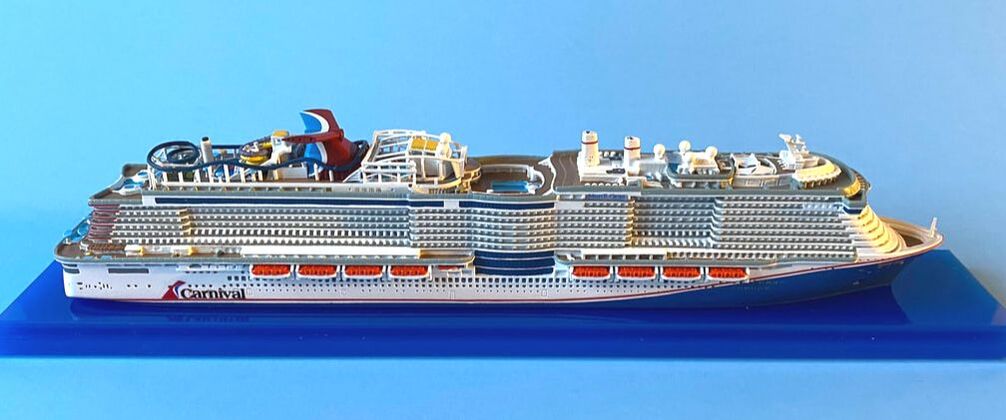 Carnival Mardi Gras cruise ship model 1:1250 scale by Scherbak Picture