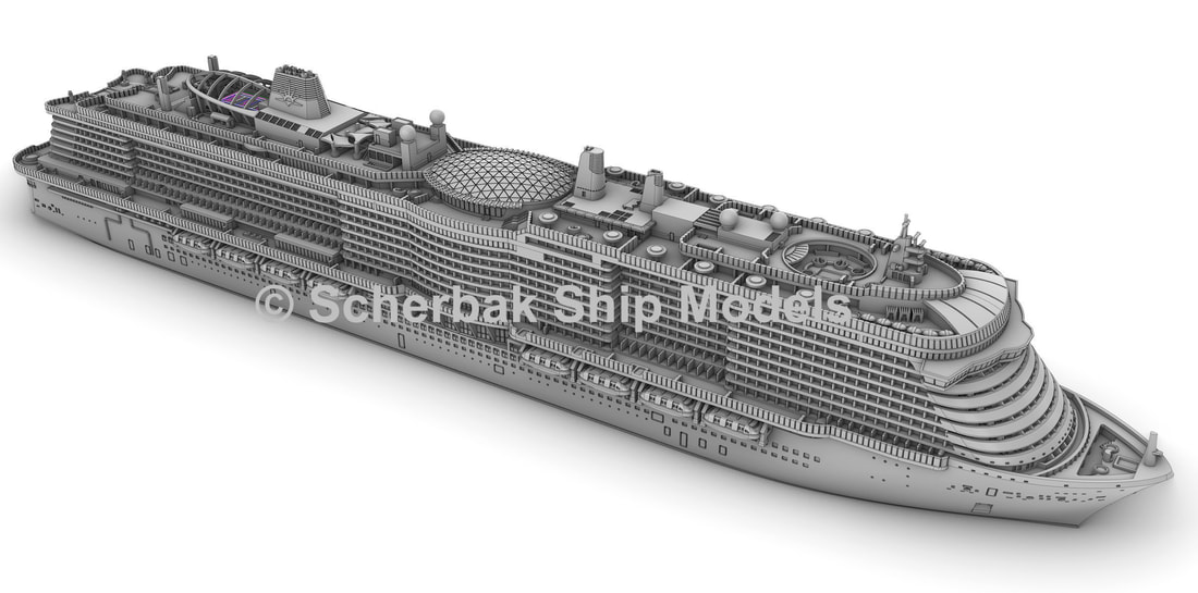 P&O IONA cruise ship model scale 1250 by Scherbak Picture