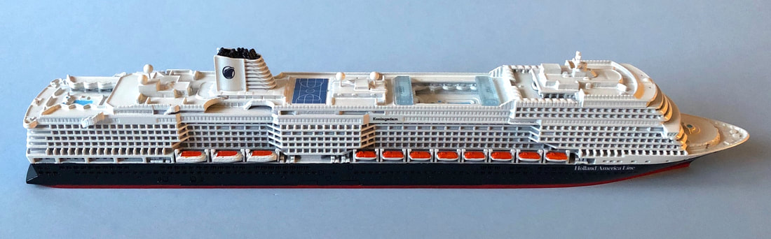 Koningsdam class cruise ship model 1:1250 scale by Scherbak