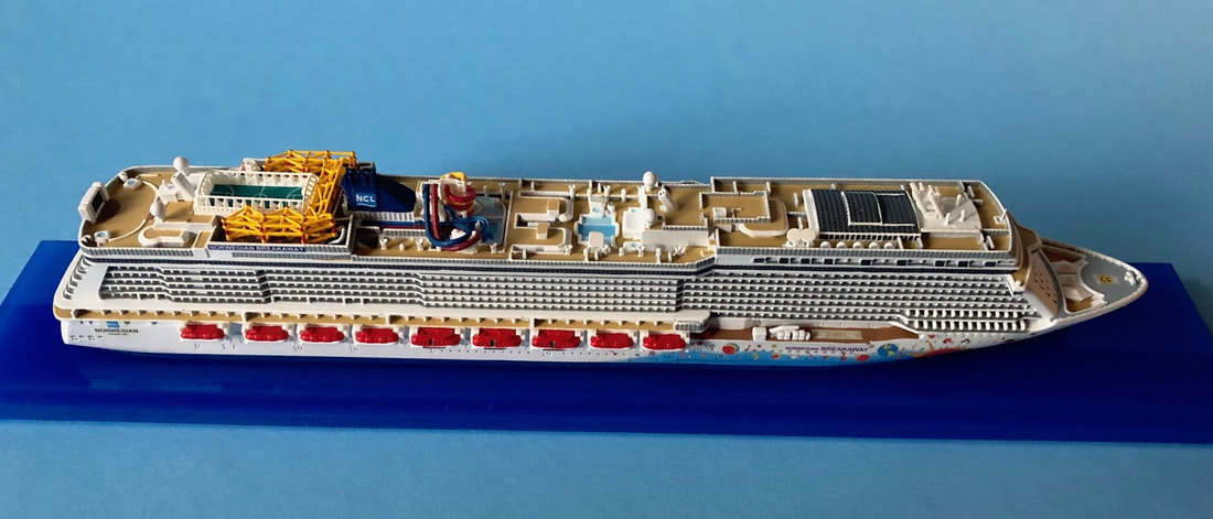 Norwegian Breakaway 1;1250 scale cruise ship model