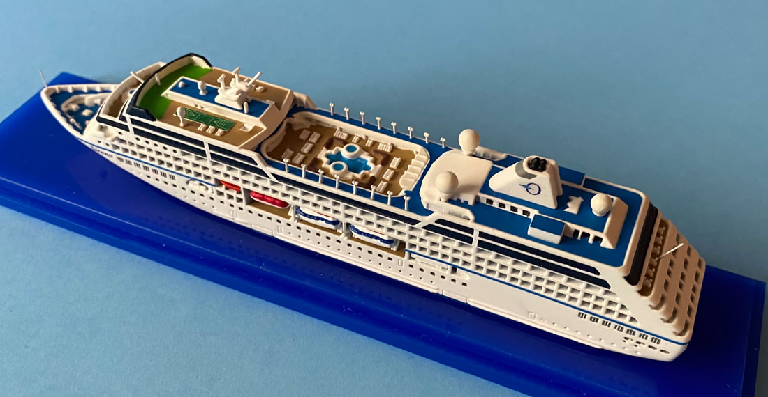 Oceania SIRENA, custom cruise ship model 1:1250 scale, by Scherbak