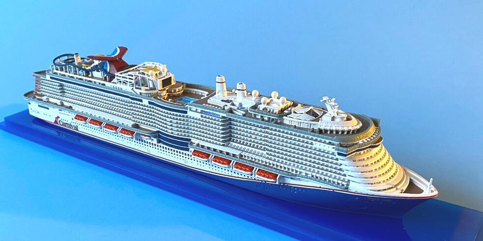 Carnival Mardi Gras, cruise ship model scale 1250 by Scherbak Picture