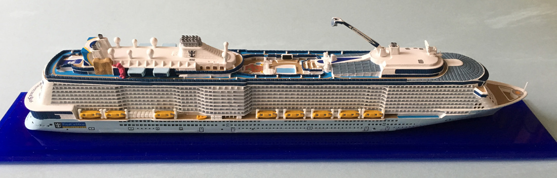 Quantum of the Seas Anthem of the Seas, Ovation of the Seas cruise ship models 1:1250 scale Picture