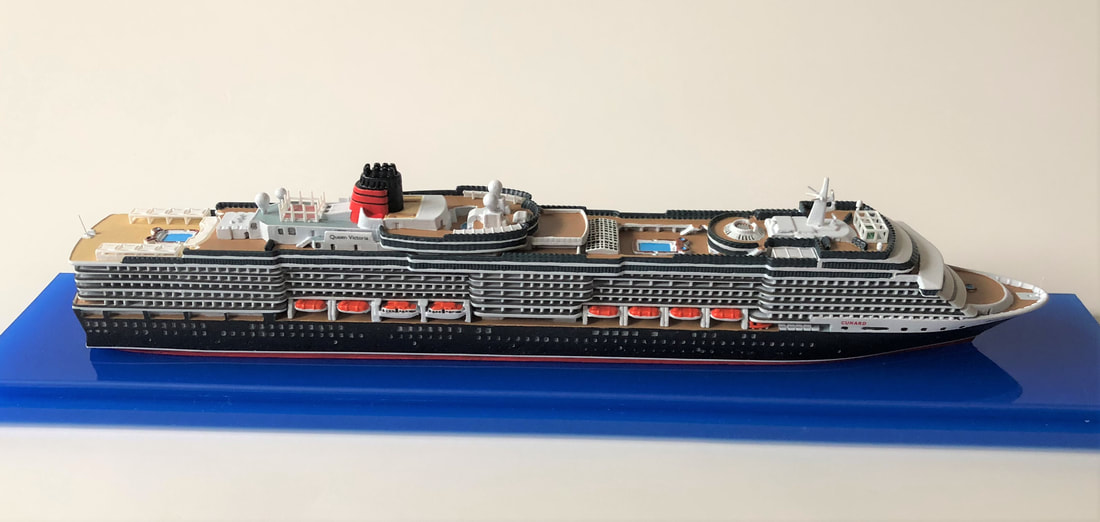  Cunard Line Queen Victoria post 2017 refit 1:1250 scale cruise ship model Picture