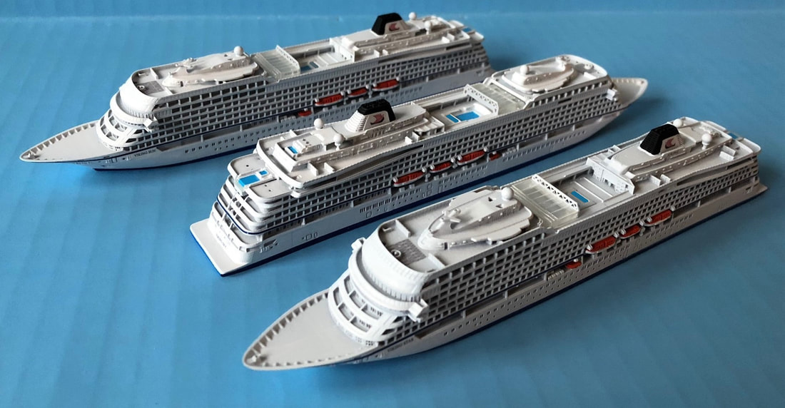 Viking Star cruise ship models 1:1250 scale by Scherbak